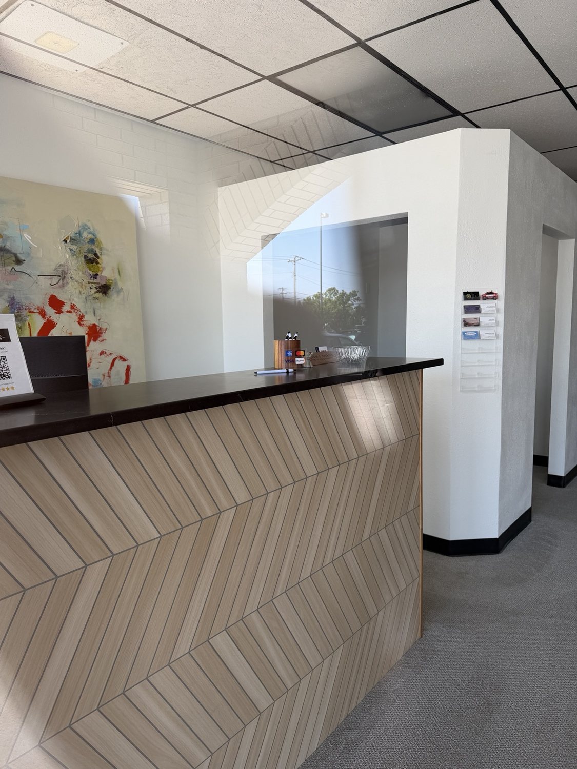 Finished Total Home Care commercial reception project
